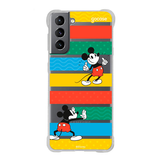 Capinha para celular Mickey Escondendo Listras