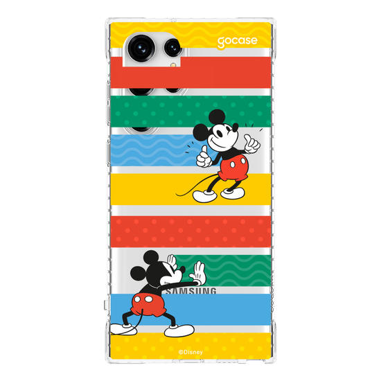 Capinha para celular Mickey Escondendo Listras