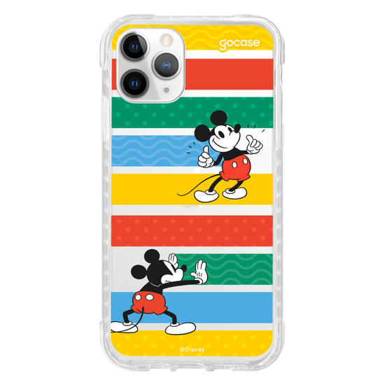 Capinha para celular Mickey Escondendo Listras