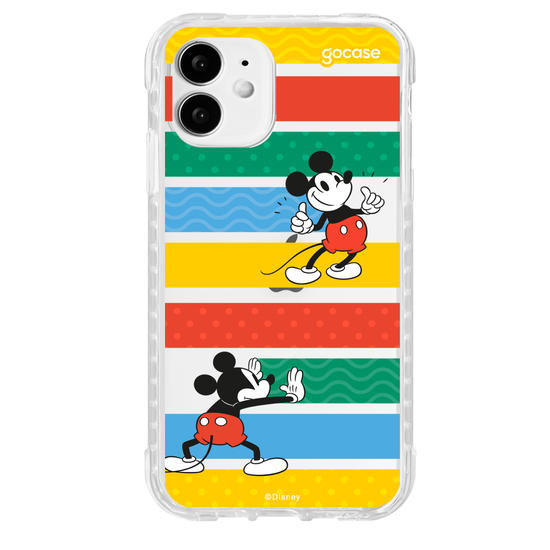 Capinha para celular Mickey Escondendo Listras