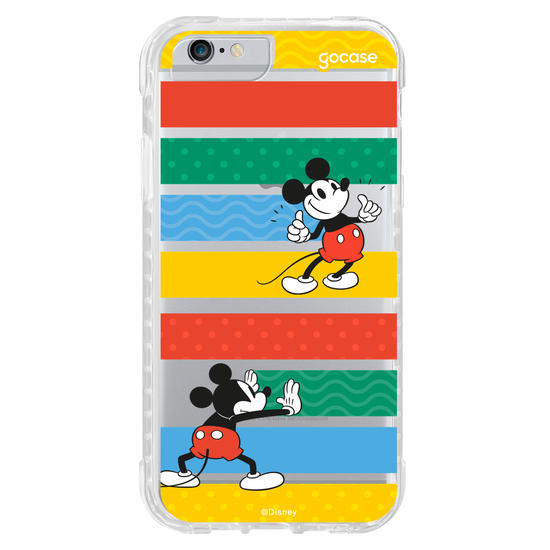 Capinha para celular Mickey Escondendo Listras