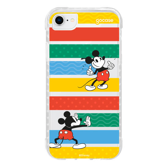 Capinha para celular Mickey Escondendo Listras