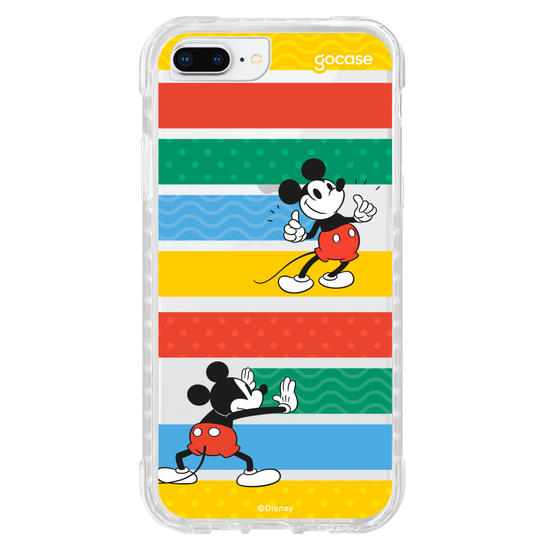 Capinha para celular Mickey Escondendo Listras