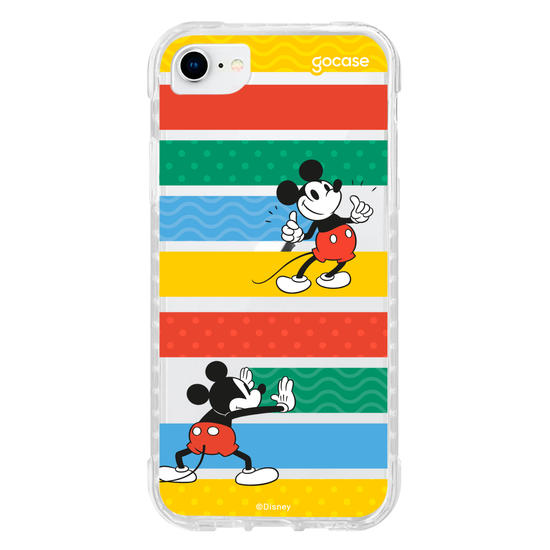 Capinha para celular Mickey Escondendo Listras