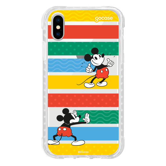 Capinha para celular Mickey Escondendo Listras