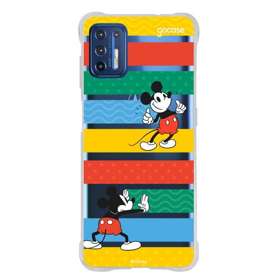 Capinha para celular Mickey Escondendo Listras