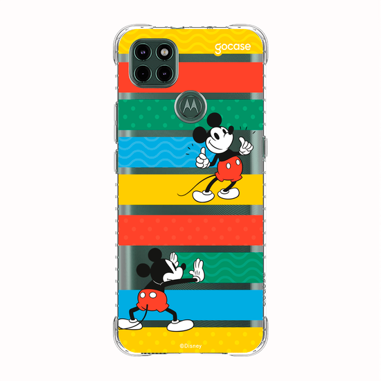 Capinha para celular Mickey Escondendo Listras