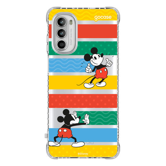Capinha para celular Mickey Escondendo Listras