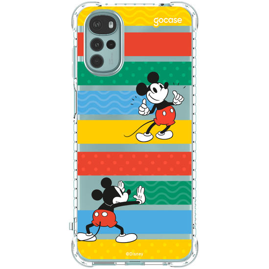 Capinha para celular Mickey Escondendo Listras