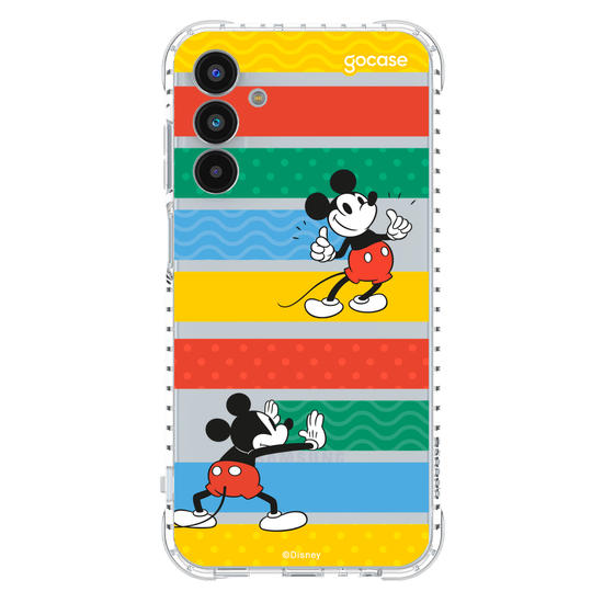 Capinha para celular Mickey Escondendo Listras