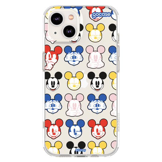 Capinha para celular  Mickey Expressões Coloridas