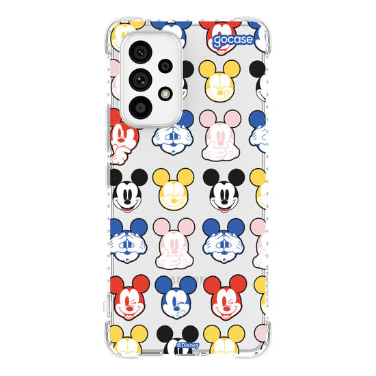 Capinha para celular  Mickey Expressões Coloridas