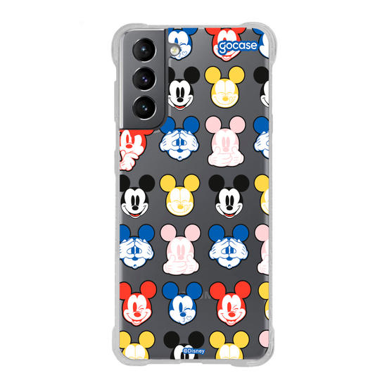 Capinha para celular  Mickey Expressões Coloridas