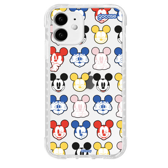 Capinha para celular  Mickey Expressões Coloridas