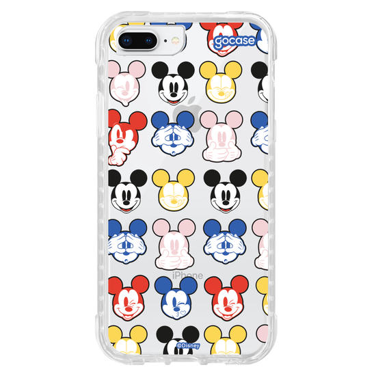 Capinha para celular  Mickey Expressões Coloridas