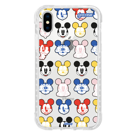 Capinha para celular  Mickey Expressões Coloridas