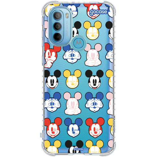 Capinha para celular  Mickey Expressões Coloridas