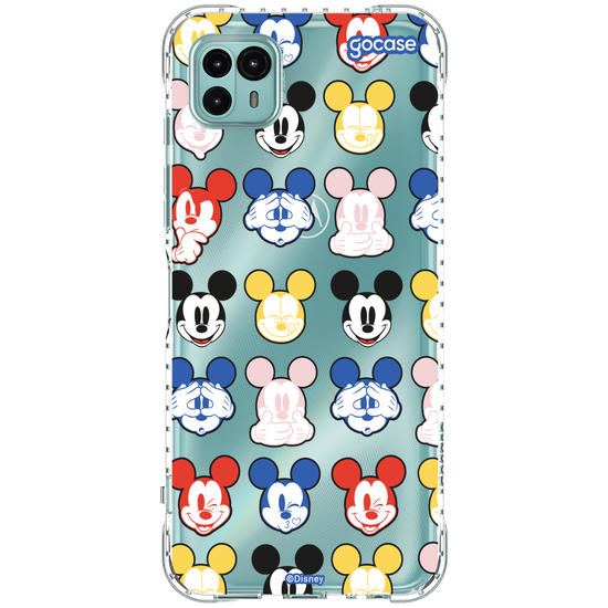 Capinha para celular  Mickey Expressões Coloridas