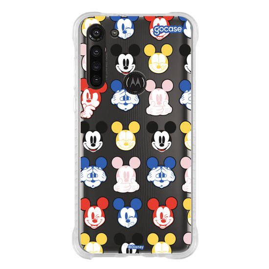 Capinha para celular  Mickey Expressões Coloridas