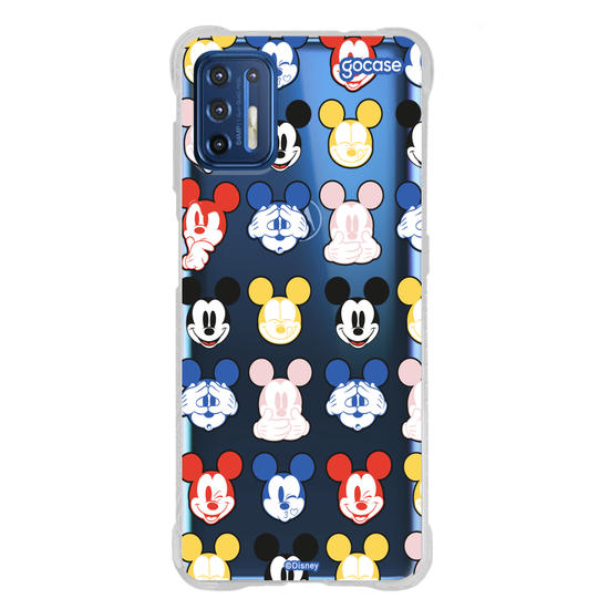 Capinha para celular  Mickey Expressões Coloridas