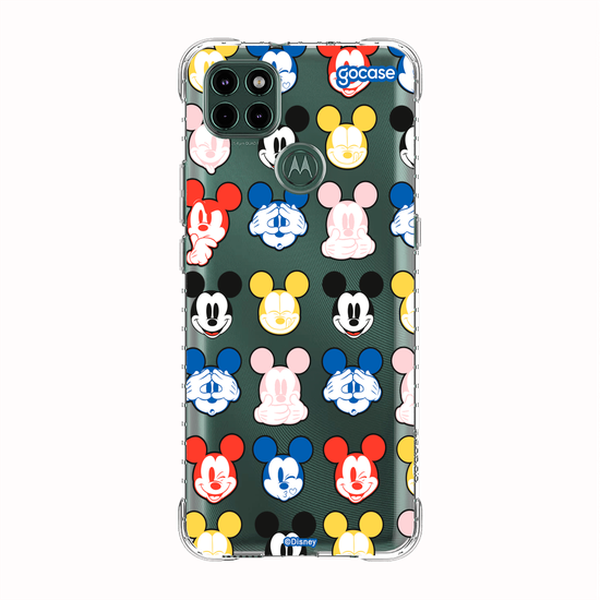 Capinha para celular  Mickey Expressões Coloridas