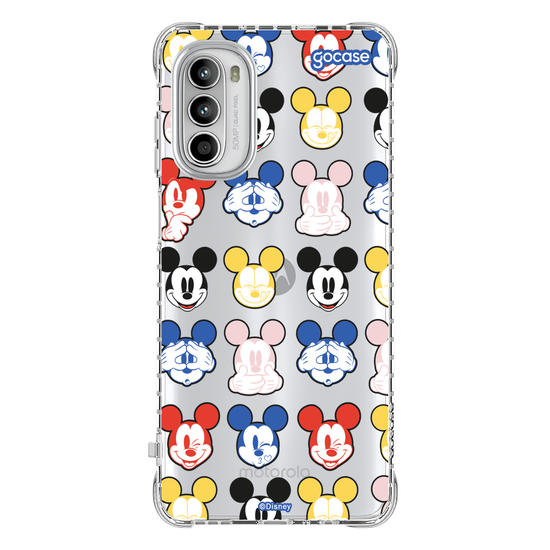 Capinha para celular  Mickey Expressões Coloridas