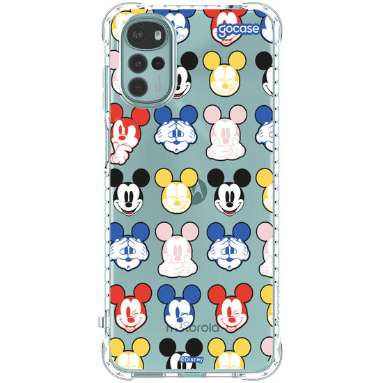 Capinha para celular  Mickey Expressões Coloridas