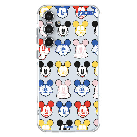 Capinha para celular  Mickey Expressões Coloridas