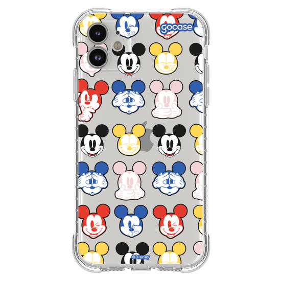 Capinha para celular  Mickey Expressões Coloridas