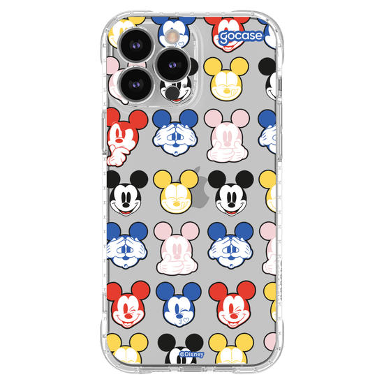 Capinha para celular  Mickey Expressões Coloridas