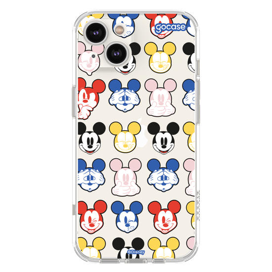 Capinha para celular  Mickey Expressões Coloridas