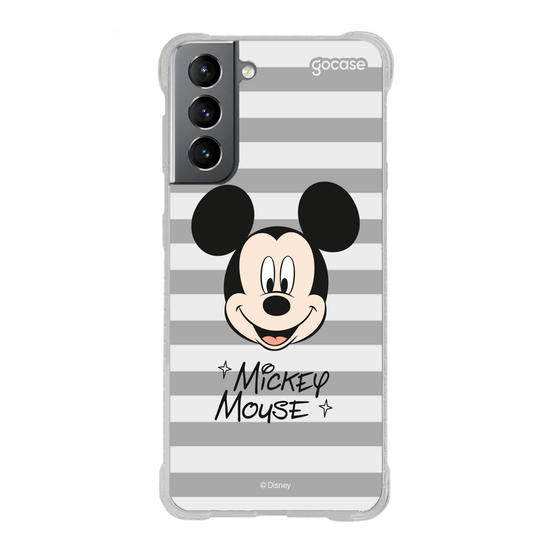 Capinha para celular  Mickey Face Listrado