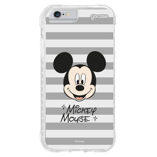 Capinha para celular  Mickey Face Listrado