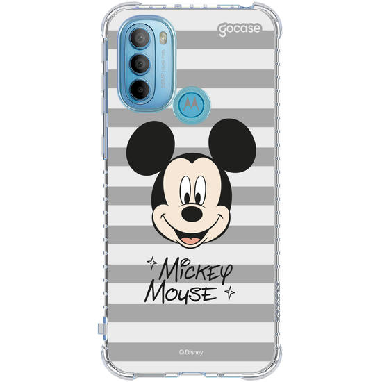 Capinha para celular  Mickey Face Listrado