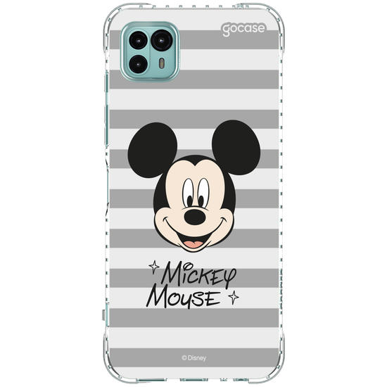 Capinha para celular  Mickey Face Listrado