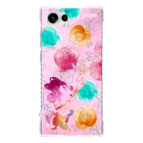 Capinha para celular  Minnie - Rosas e Aquarela