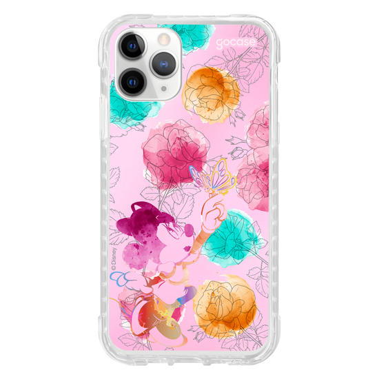 Capinha para celular  Minnie - Rosas e Aquarela