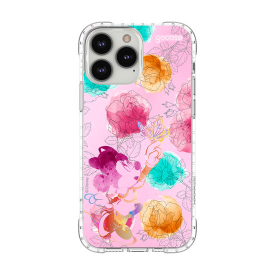 Capinha para celular  Minnie - Rosas e Aquarela