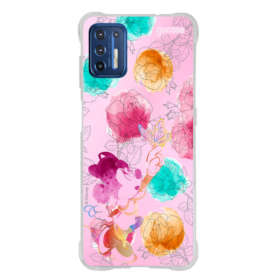 Capinha para celular  Minnie - Rosas e Aquarela