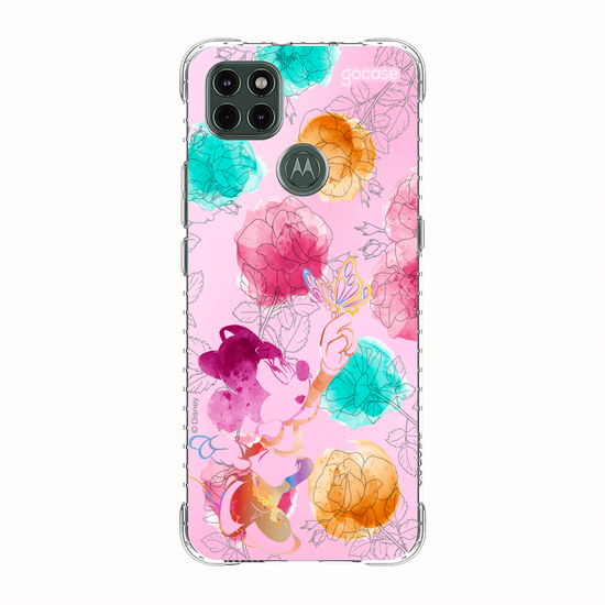 Capinha para celular  Minnie - Rosas e Aquarela