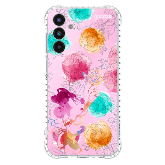 Capinha para celular  Minnie - Rosas e Aquarela