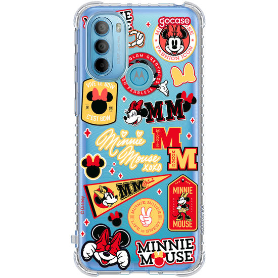 Capinha para celular Minnie Stickers Fun