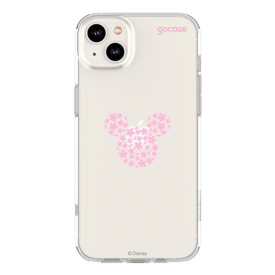 Capinha para celular  Mickey - Rosto Minimalista com Cerejeiras