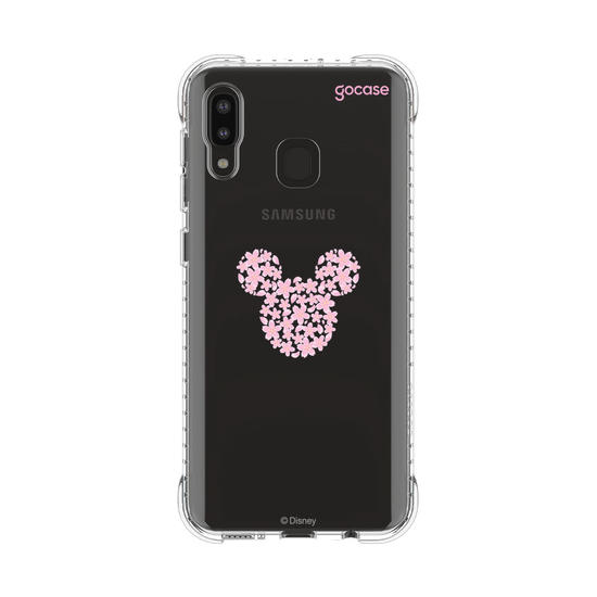 Capinha para celular  Mickey - Rosto Minimalista com Cerejeiras