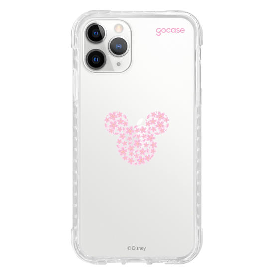 Capinha para celular  Mickey - Rosto Minimalista com Cerejeiras