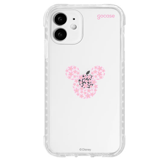 Capinha para celular  Mickey - Rosto Minimalista com Cerejeiras