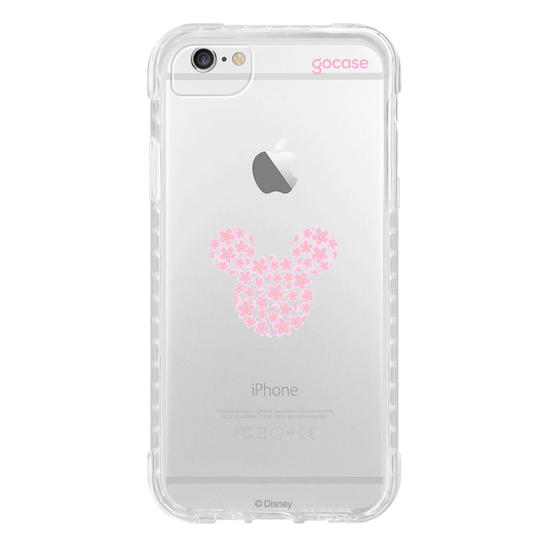 Capinha para celular  Mickey - Rosto Minimalista com Cerejeiras