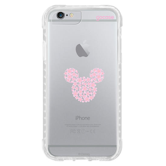 Capinha para celular  Mickey - Rosto Minimalista com Cerejeiras