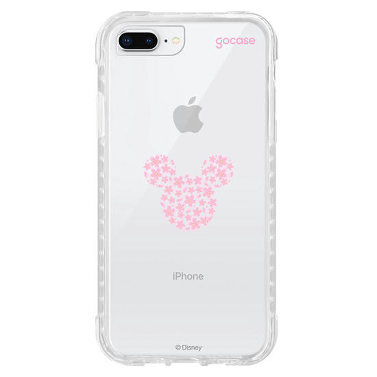 Capinha para celular  Mickey - Rosto Minimalista com Cerejeiras