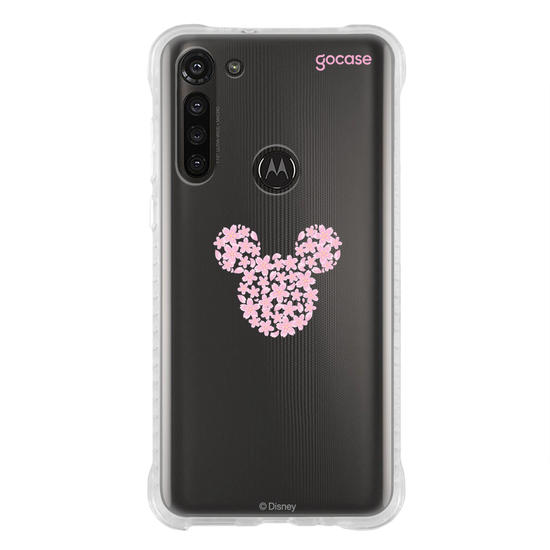 Capinha para celular  Mickey - Rosto Minimalista com Cerejeiras